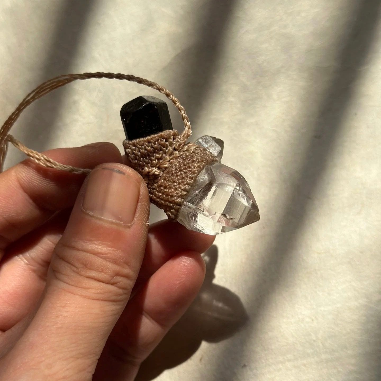 Himalayan Serenity Necklace - Himalayan Clear Quartz and Black Tourmaline
