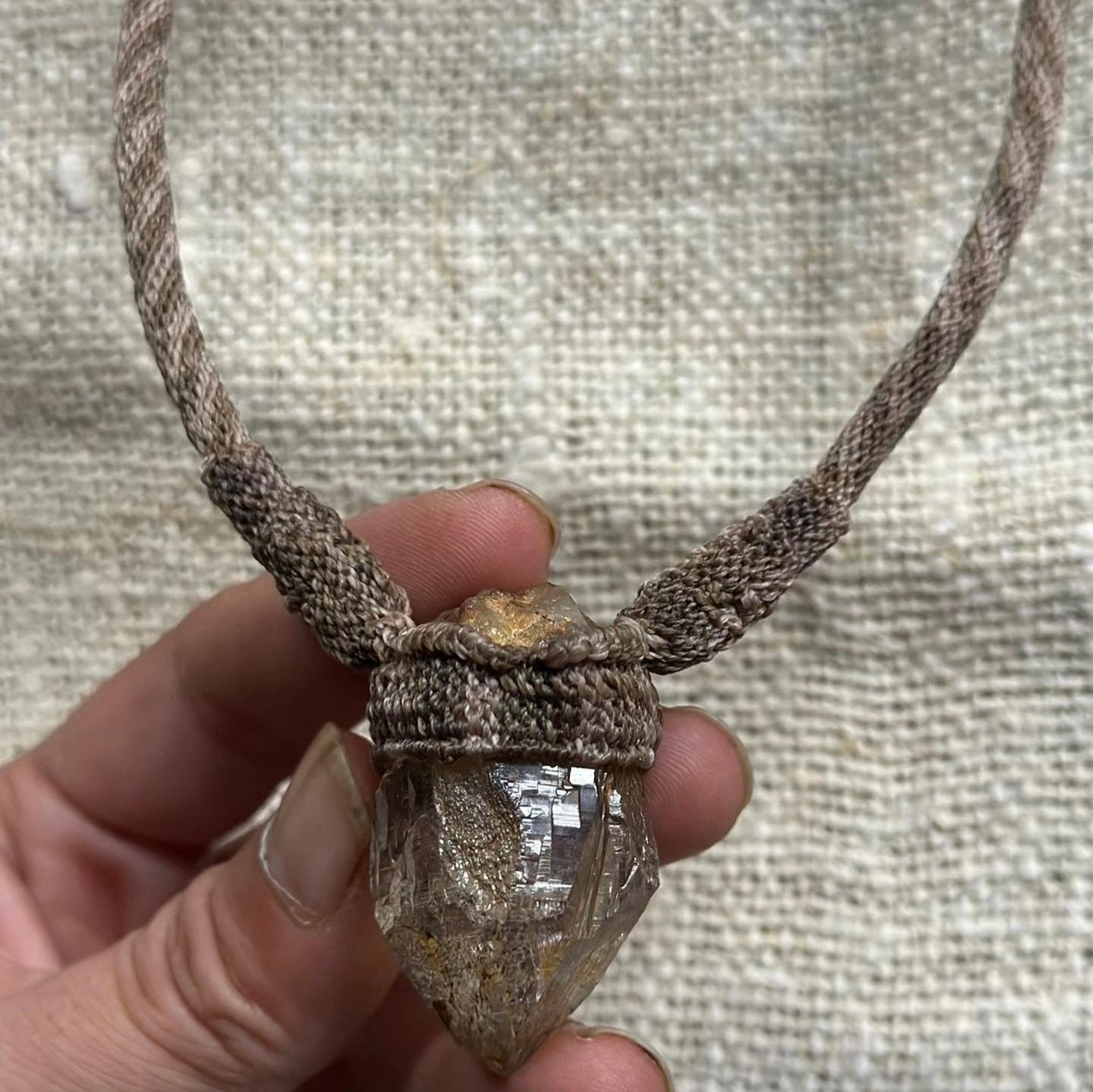 Citrine Dreams - Citrine Woven Necklace