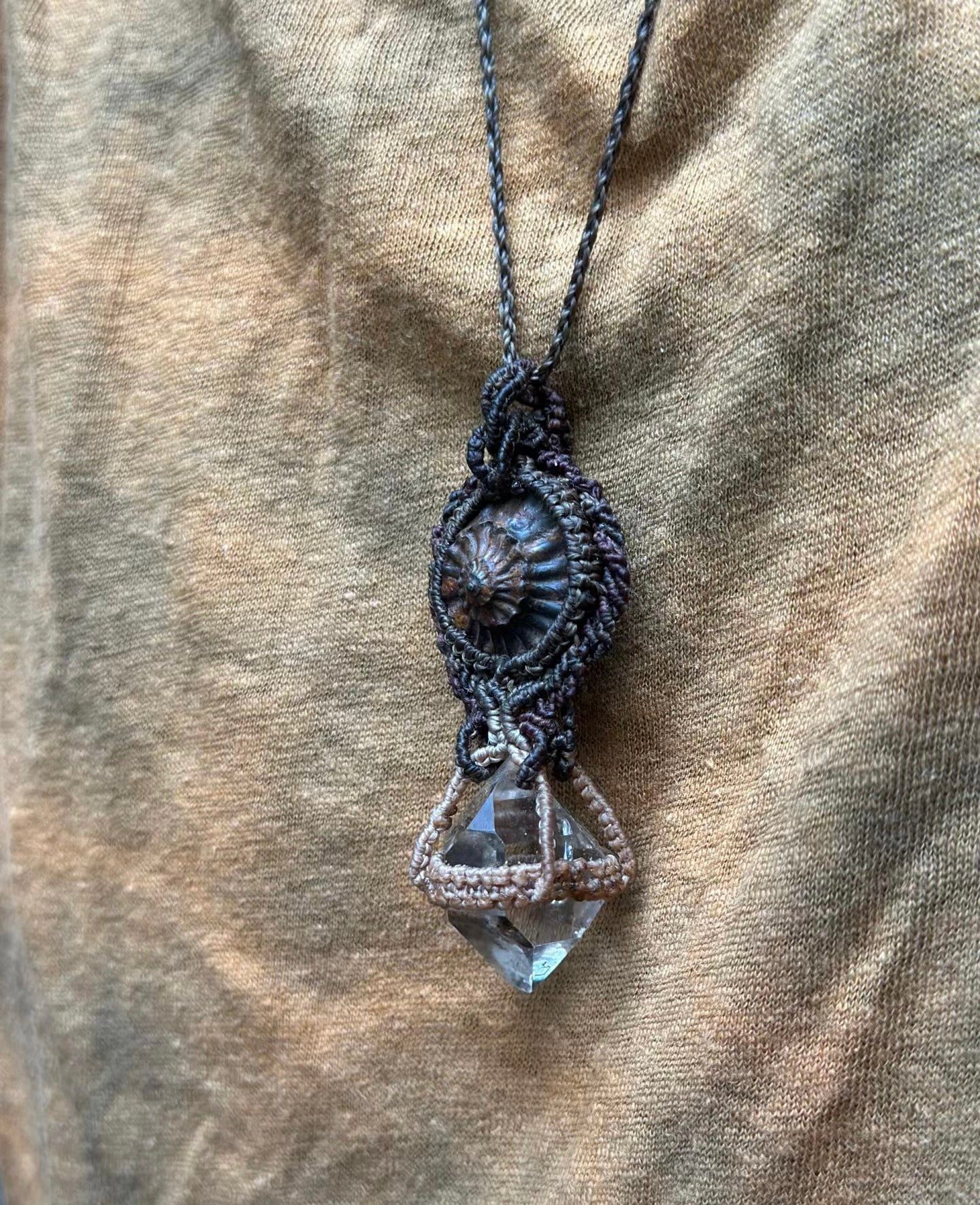 Radiant Dreamcatcher - Handcrafted Spirit Quartz Necklace