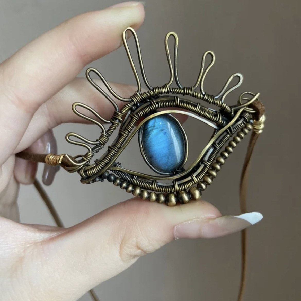 Deep Eye - Evil Eye Labradorite Necklace