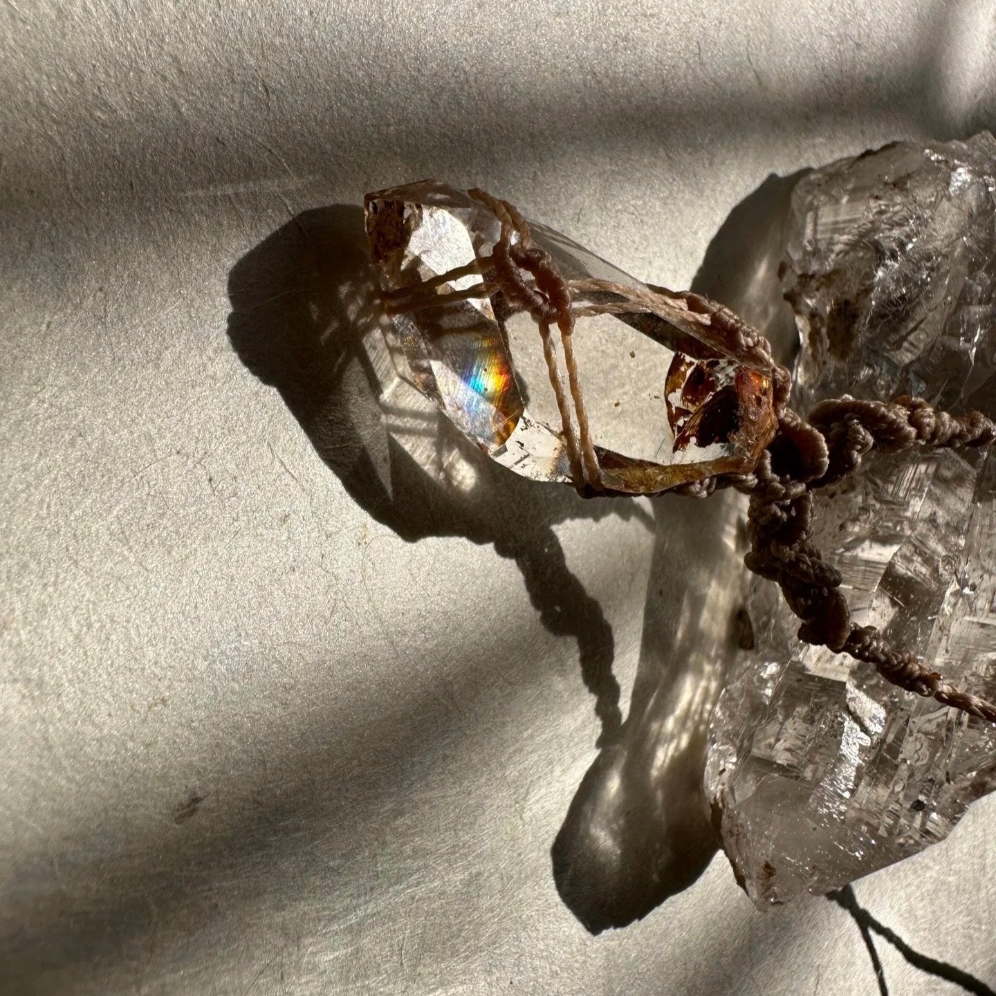 Words of Sunshine - Handcrafted Pendant of Yellow Crystal