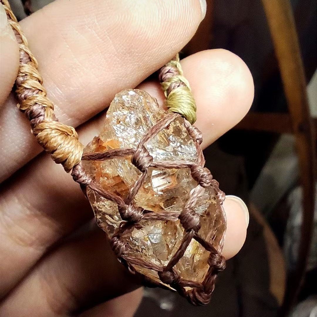 Red Clay Bones - Red Clay and Bone Woven Necklace