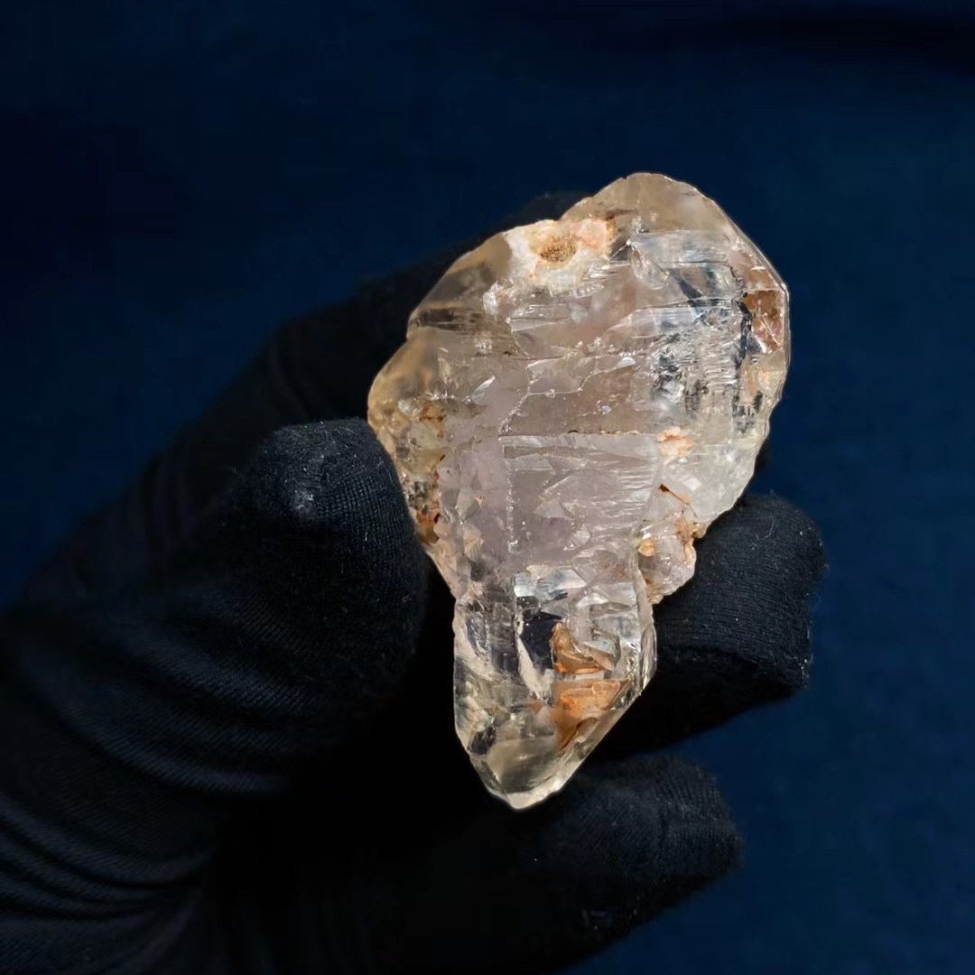 Madagascar Double-Terminated Red Clay Fossil Energy Rough Crystal