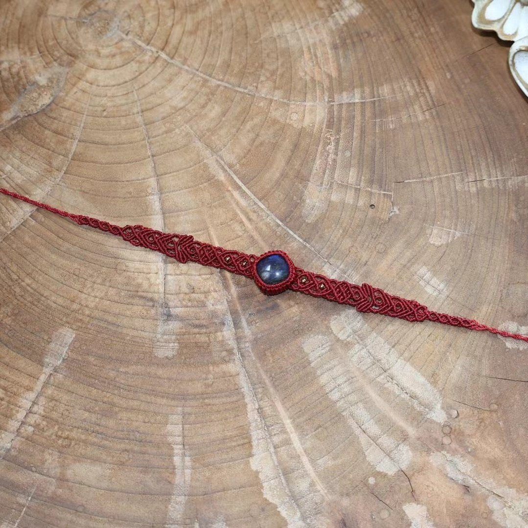 Blazing Stars - Labradorite Braided Bracele