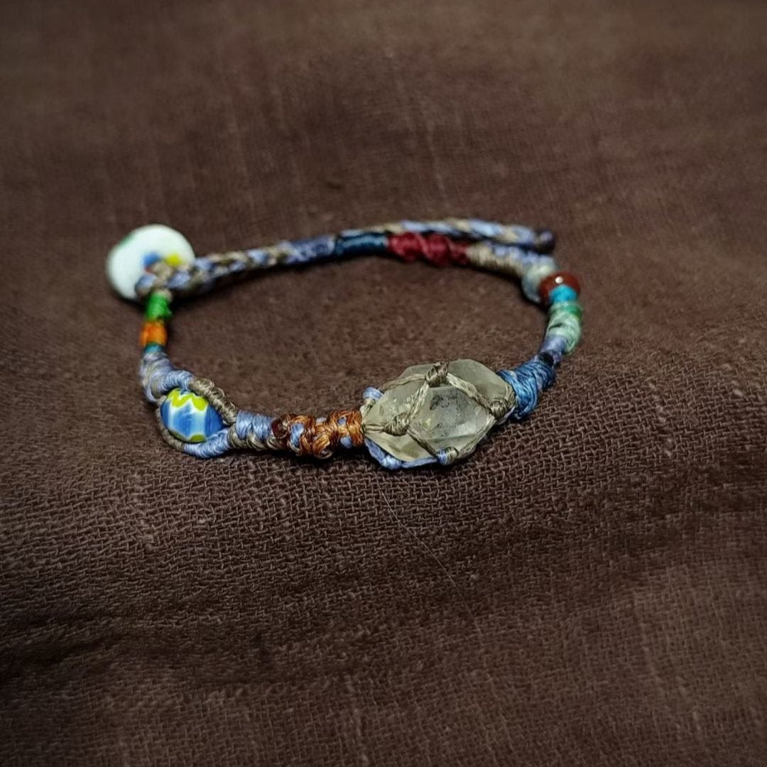 Morning Light - Beaded White Crystal Bracelet