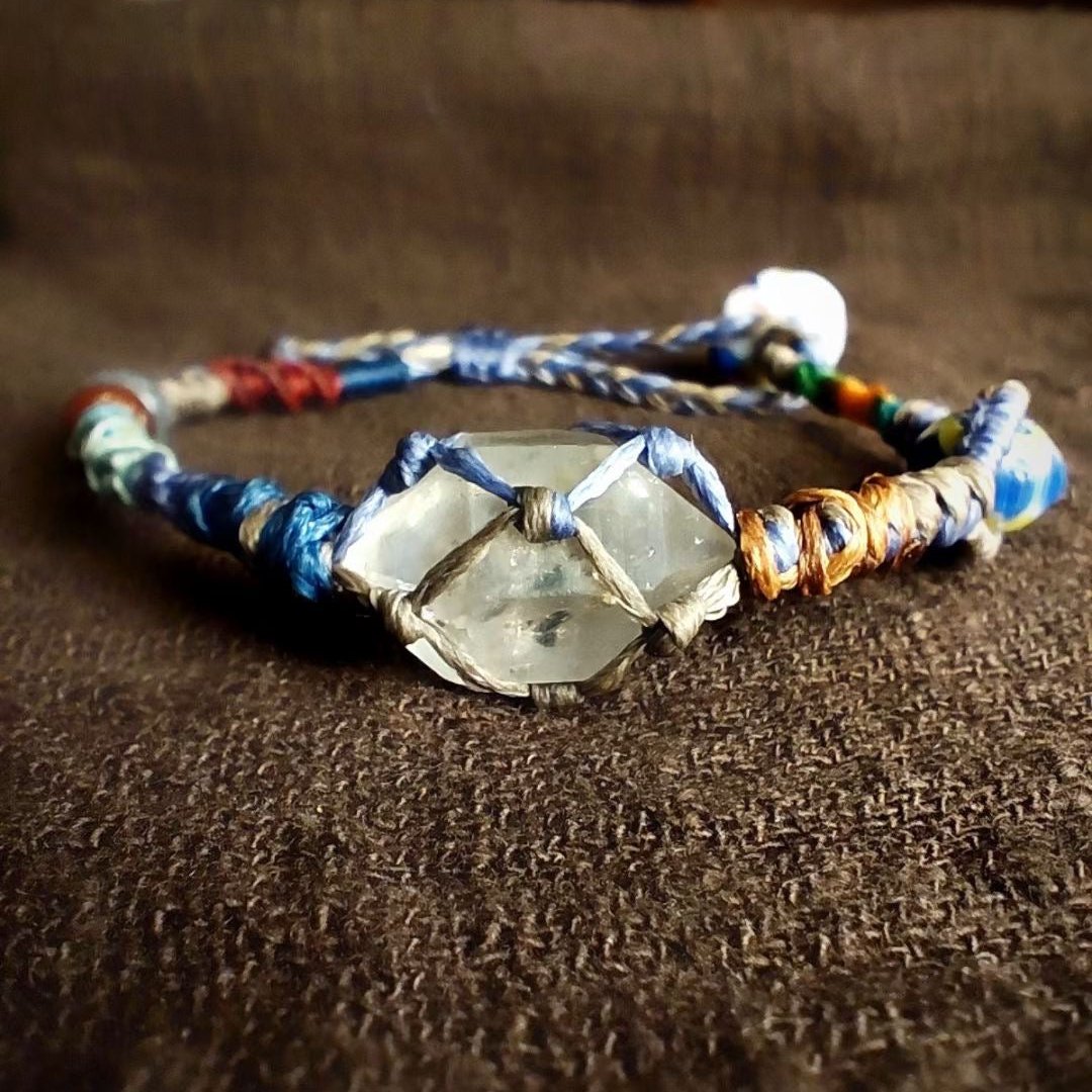 Morning Light - Beaded White Crystal Bracelet