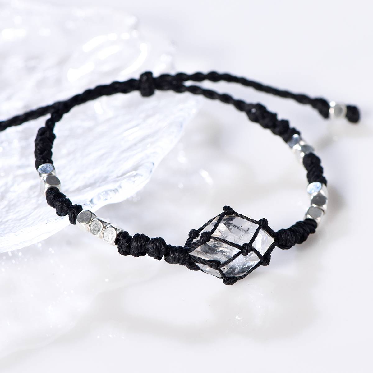 Spirit Stone Weaving - Sparkling Diamond Bracelet