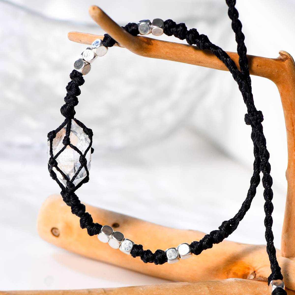 Spirit Stone Weaving - Sparkling Diamond Bracelet