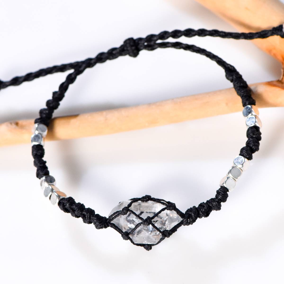 Spirit Stone Weaving - Sparkling Diamond Bracelet