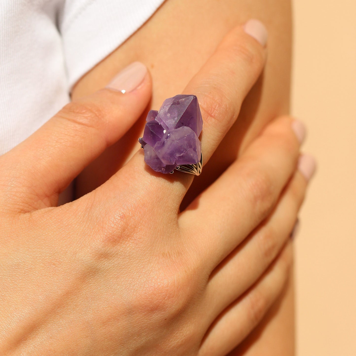 Intuition and Wisdom - Amethyst Ring