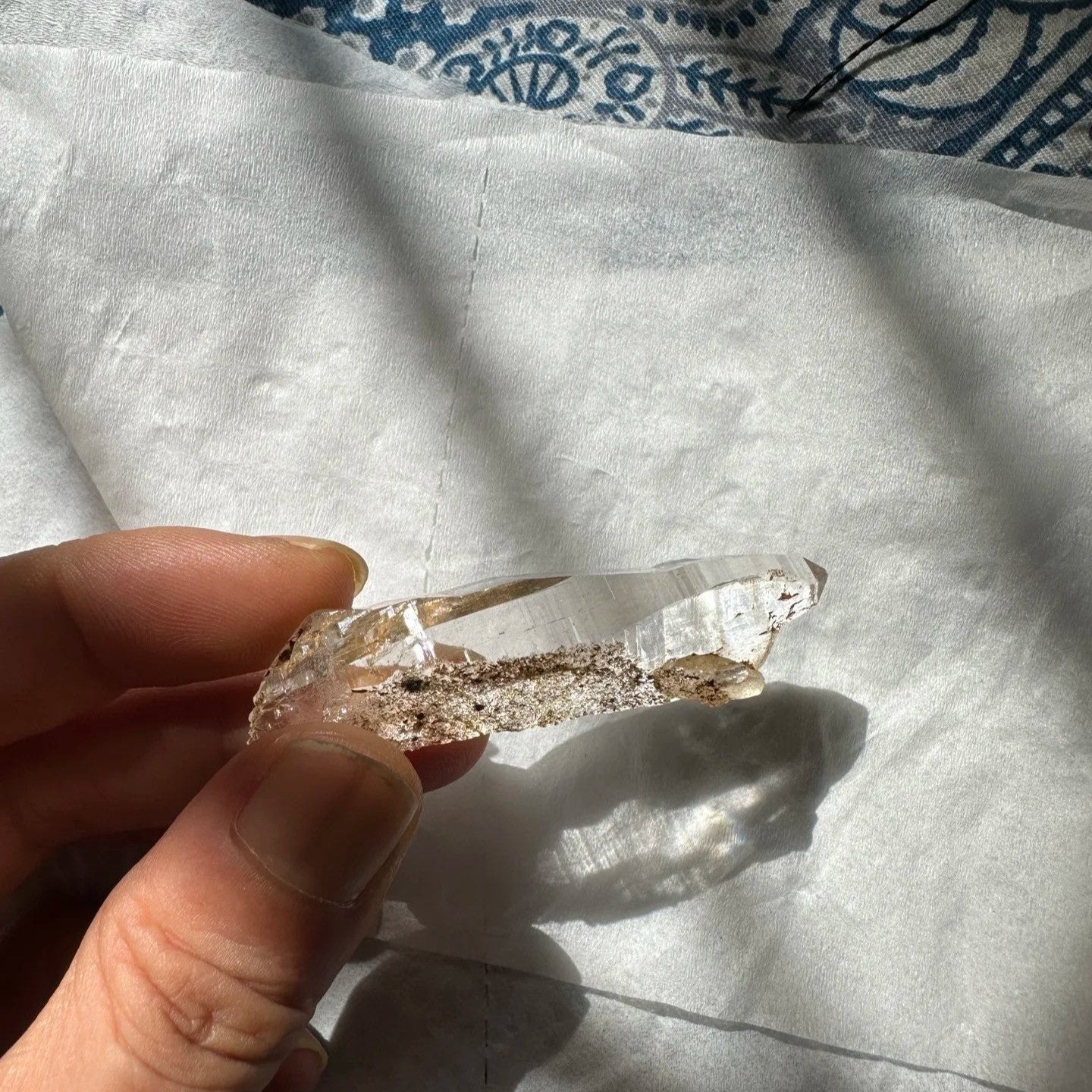 Dual Power - Woven Double-Terminated Clear Quartz Necklace