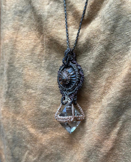 Radiant Dreamcatcher - Handcrafted Spirit Quartz Necklace