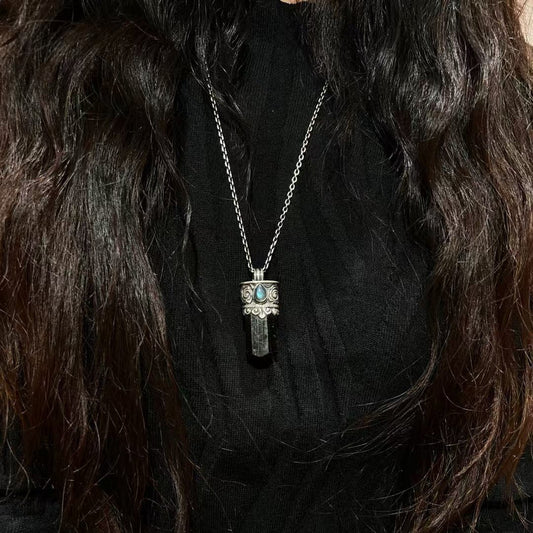 Guardian of the Night - Black Tourmaline Necklace