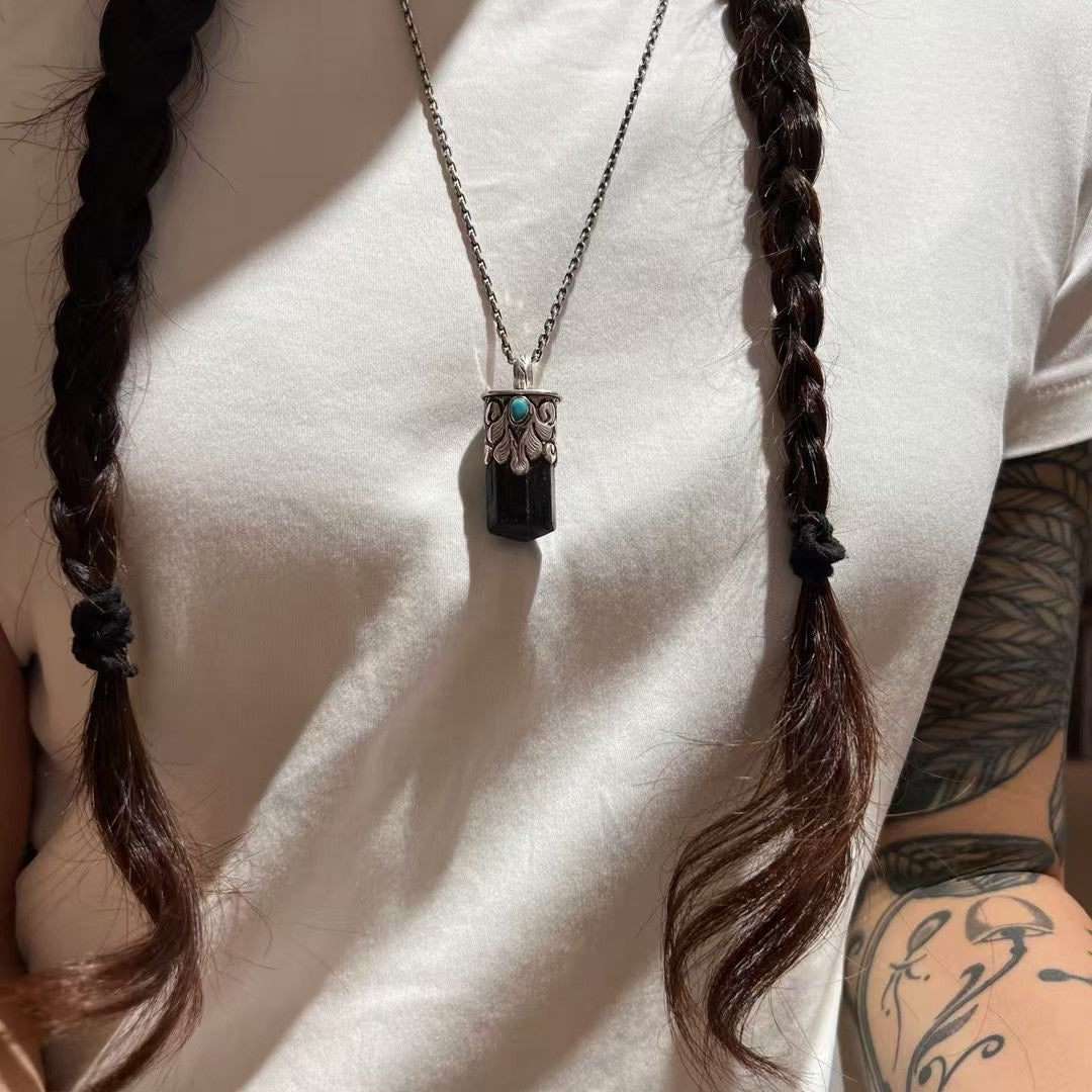 Guardian of the Night - Black Tourmaline Necklace