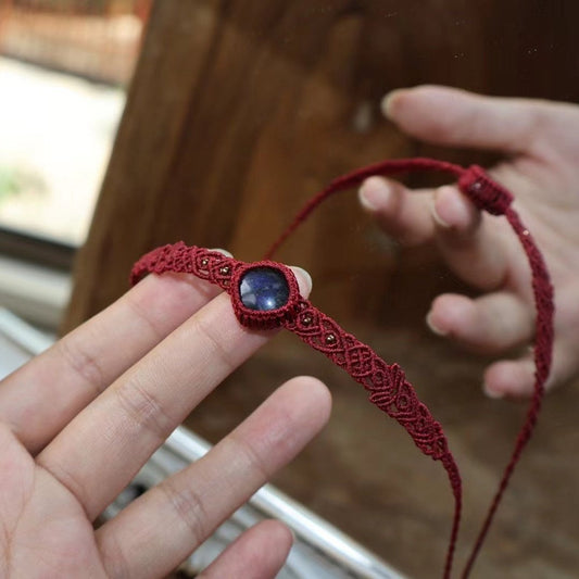 Blazing Stars - Labradorite Braided Bracele