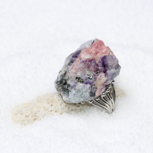 Ring of Serenity - Rhodochrosite Ring