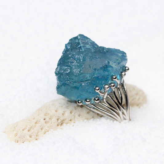 Calmness Protection - Aquamarine Ring
