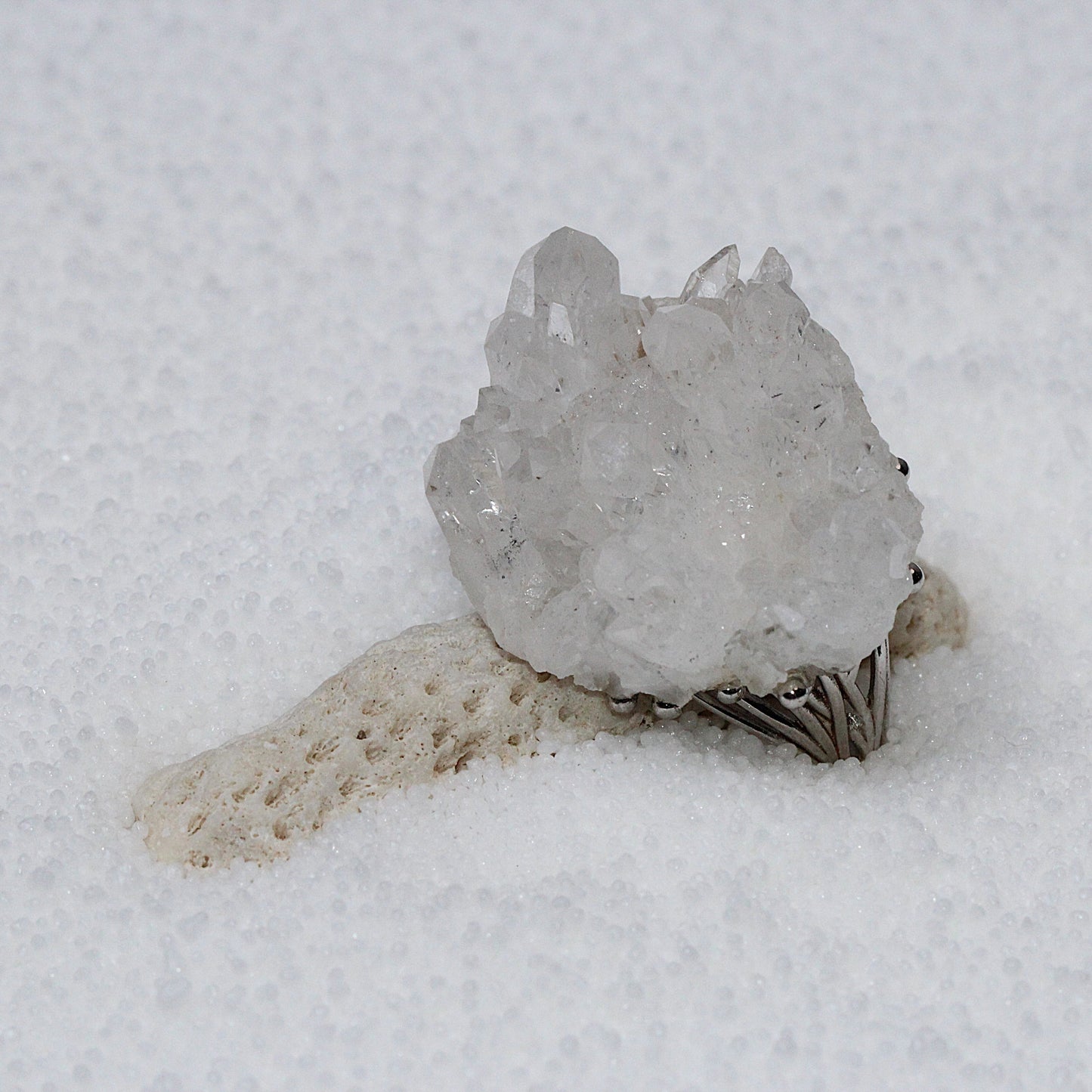 Pure Heart - White Quartz Ring