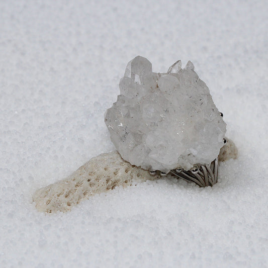 Pure Heart - White Quartz Ring