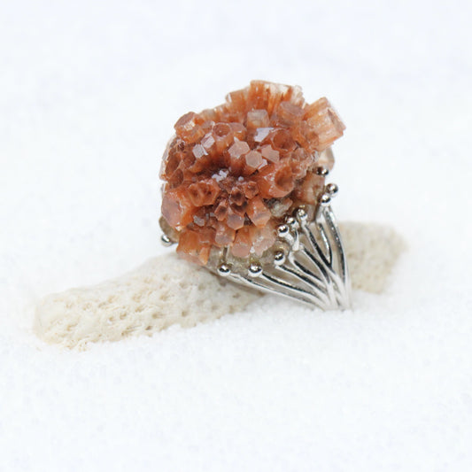 Soul of Snow - Aragonite Ring
