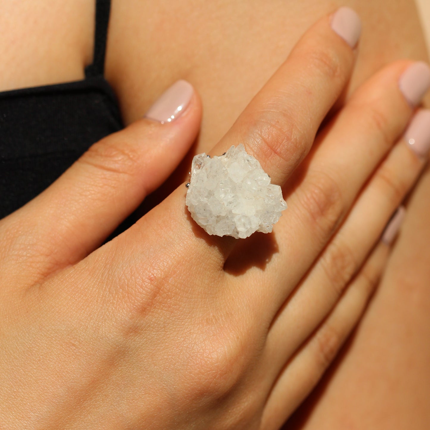 Pure Heart - White Quartz Ring